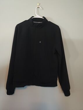 Fabletics Men's Black Full-Zip Sweater Jacket